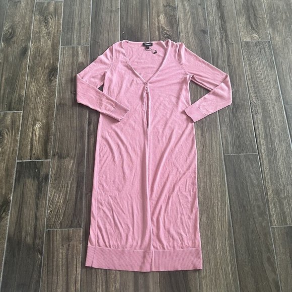 Express Women's Small Pink Button Duster Cardigan - Picture 1 of 6